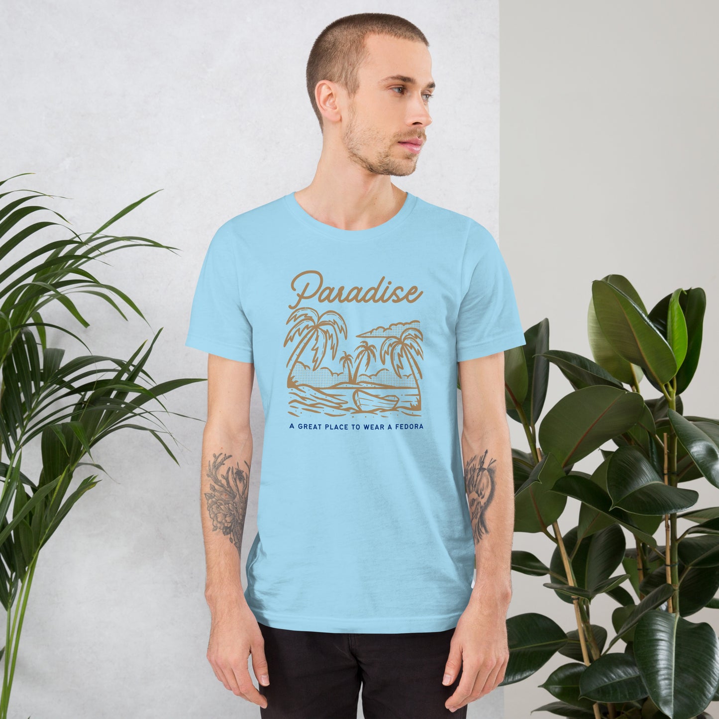 Paradise with a Fedora T-Shirt