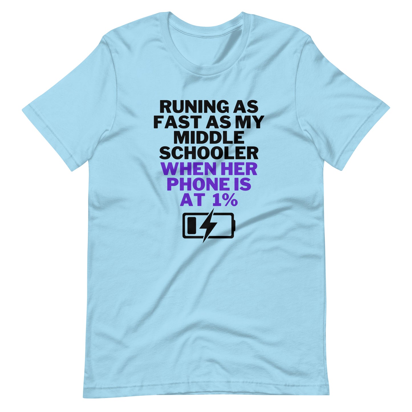Her Phone Is At 1% T-Shirt
