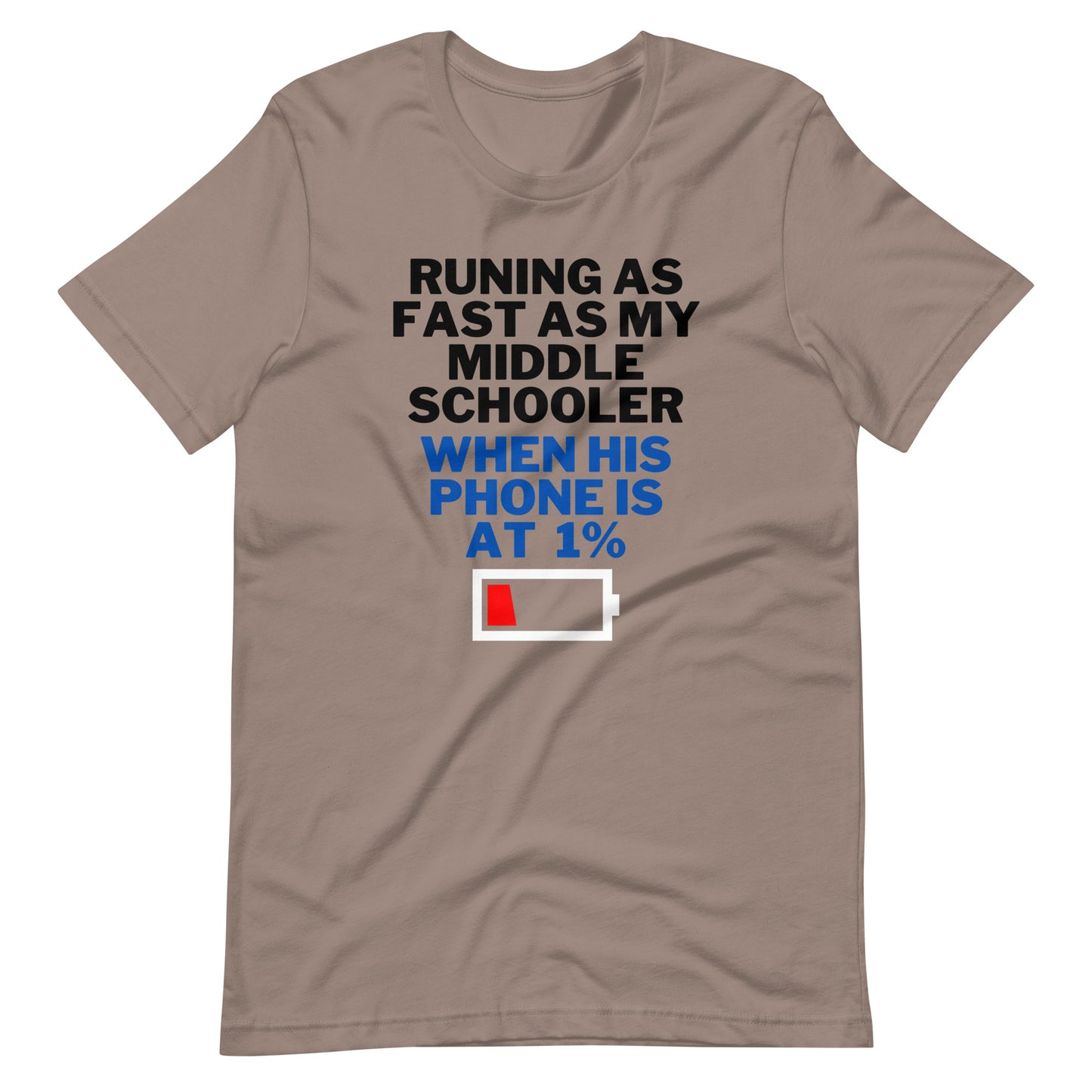 His Phone Is At 1% T-Shirt